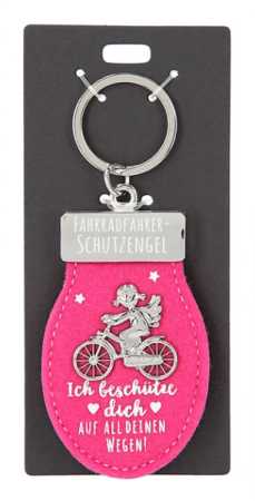 Schutzengel Schlüsselanhänger Fahrradfahrer