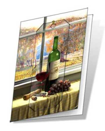 3D Grußkarte Wein