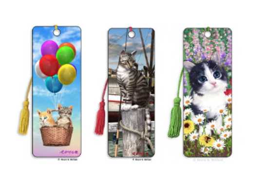 Lesezeichen Set Katzen