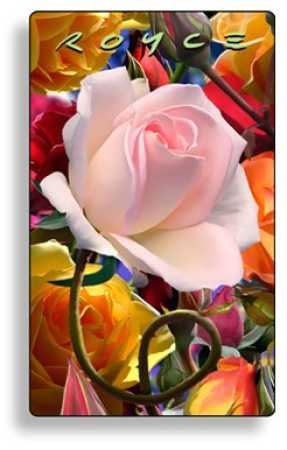 Schlüsselanhänger Rose