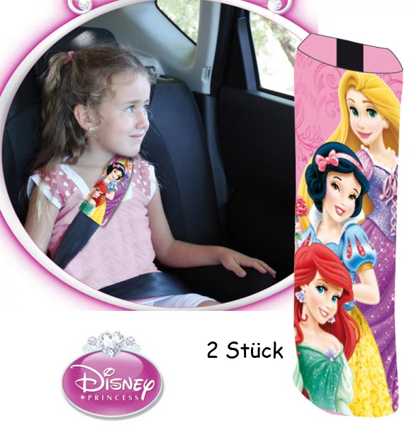 Princess Gurtschoner für Kinder ✓ Verwendbar im Auto oder für Gurte von  Umhänge- und Reisetaschen, Disney