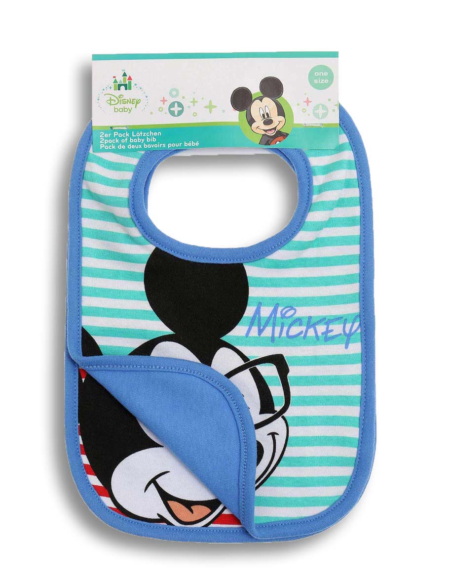 Disney Mickey Mouse Lätzchen 2er Pack Set Latz Baby NEU Mickey Maus 