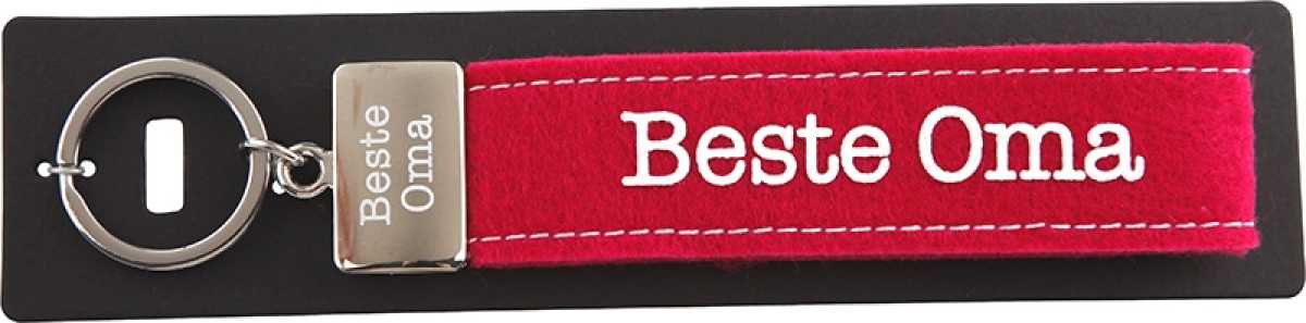 Glücksfilz Schlüsselband Beste Oma