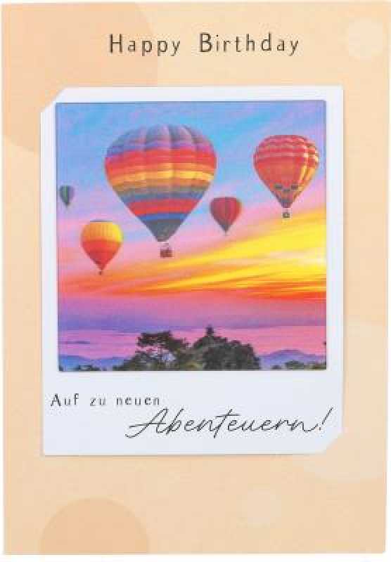 Happy Birthday Auf zu neuen Abenteuern