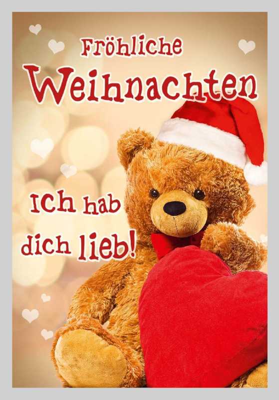 Fröhliche Weihnachten Ich hab dich lieb!