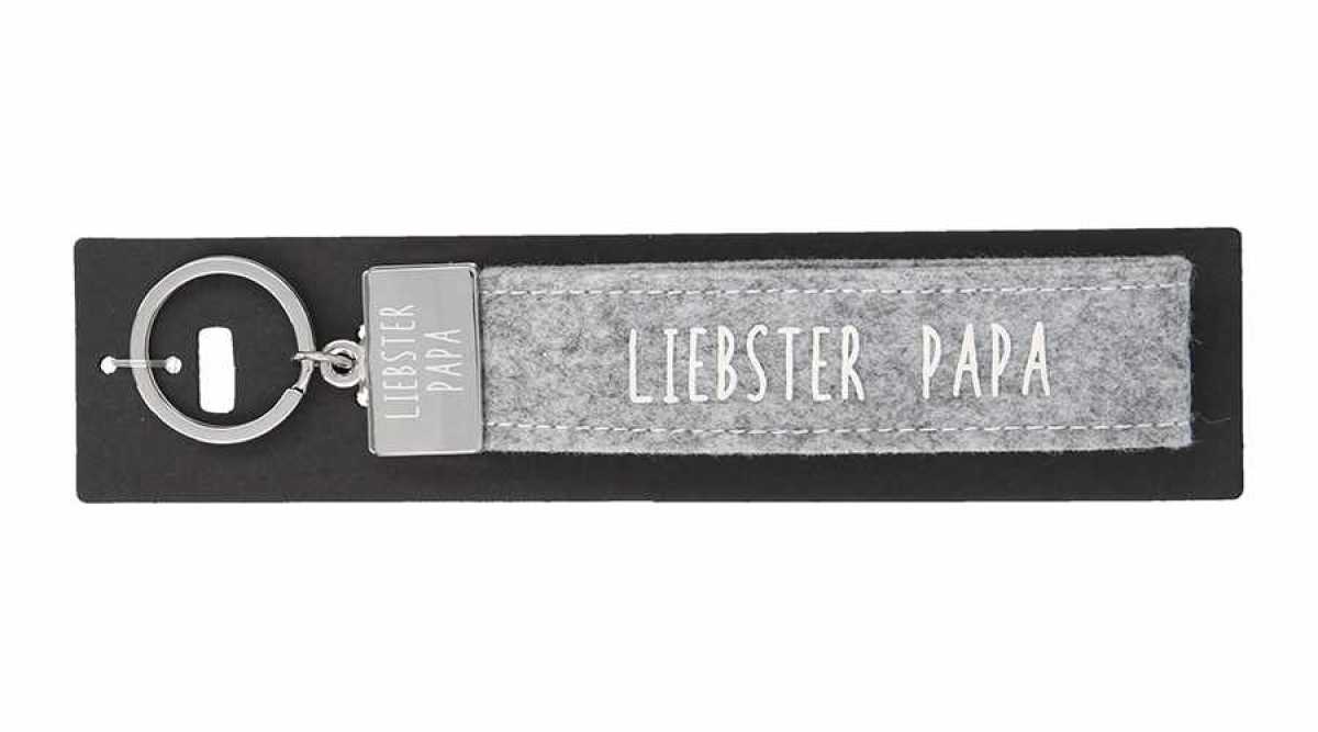 Glücksfilz Schlüsselband Liebster Papa