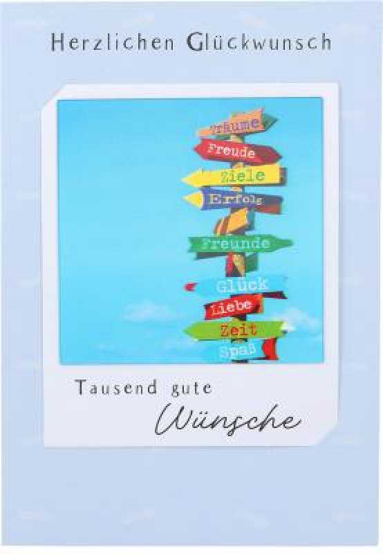 Herzlichen Glückwunsch - Tausend gute Wünsche