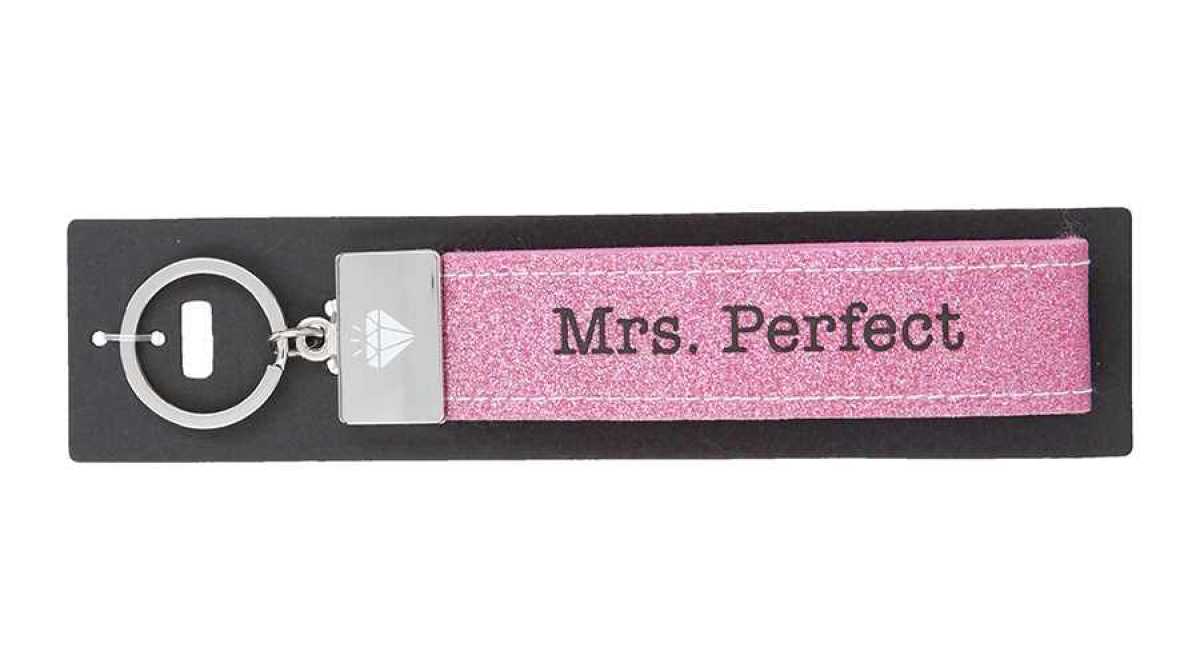 Glücksfilz Schlüsselband Mrs. Perfect