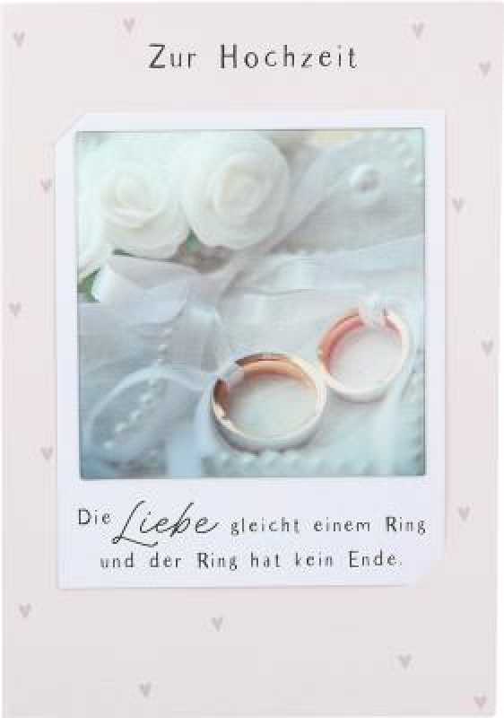 Zur Hochzeit - Die Liebe gleicht einem Ring...