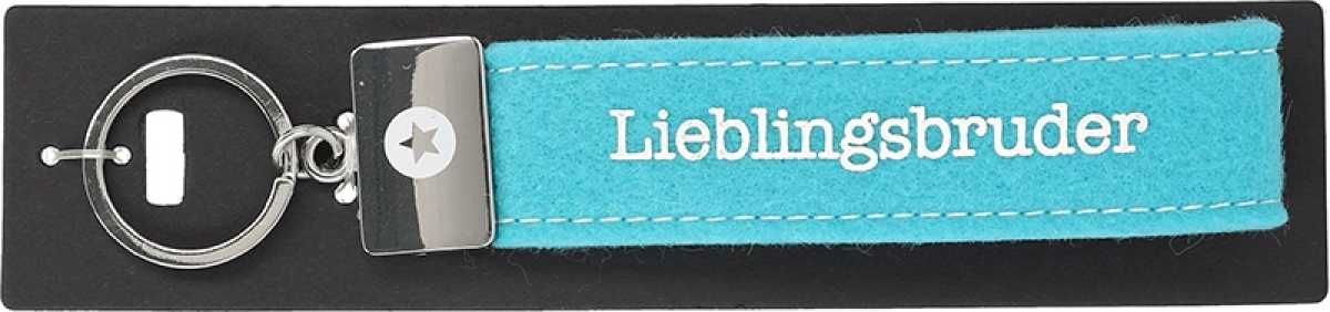 Glücksfilz Schlüsselband Lieblingsbruder