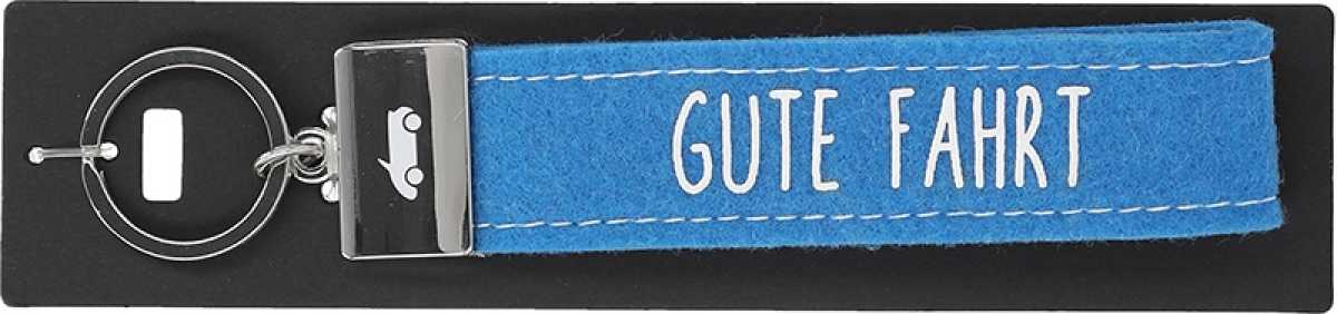 Glücksfilz Schlüsselband Gute Fahrt