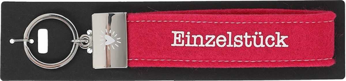 Glücksfilz Schlüsselband Einzelstück