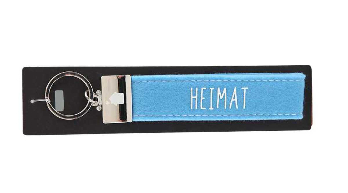 Glücksfilz Schlüsselband Heimat