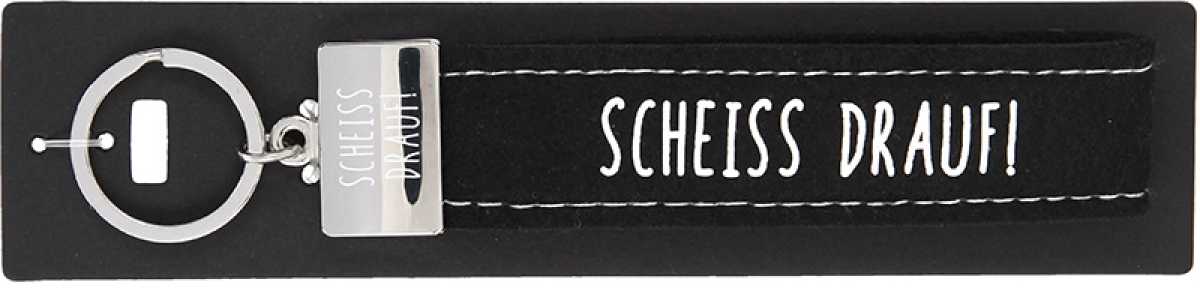Glücksfilz Schlüsselband SCHEISS DRAUF!