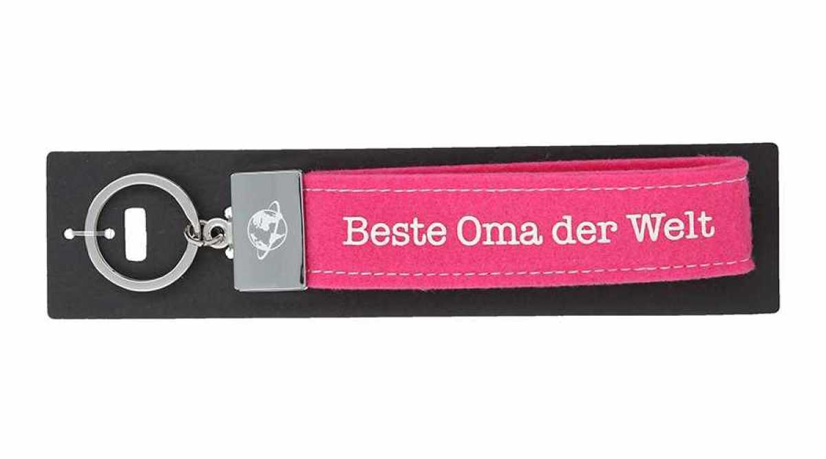 Glücksfilz Schlüsselband Beste Oma der Welt