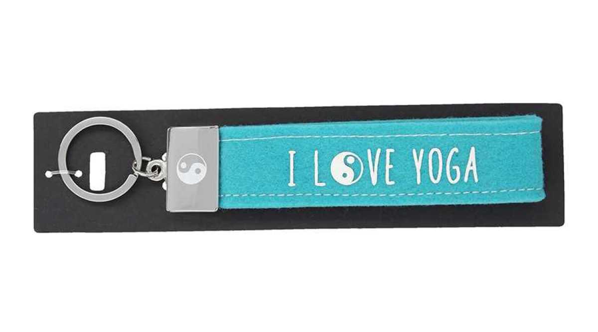 Glücksfilz Schlüsselband I love Yoga