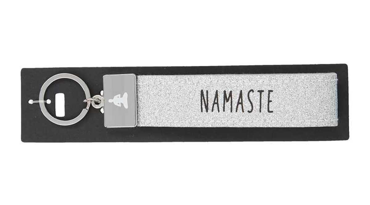 Glücksfilz Schlüsselband Namaste