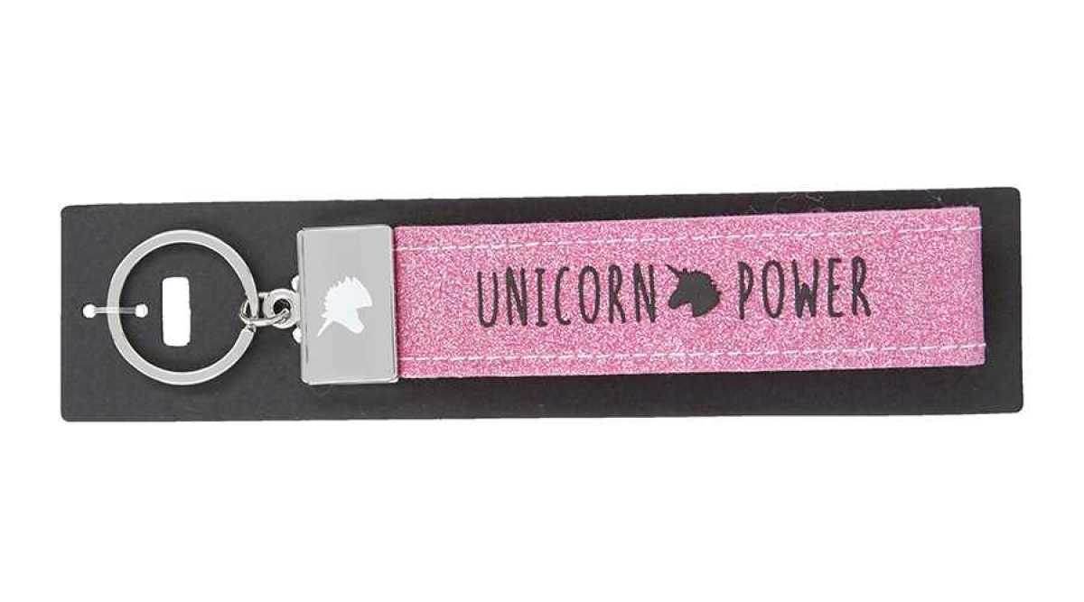 Glücksfilz Schlüsselband Unicorn Power