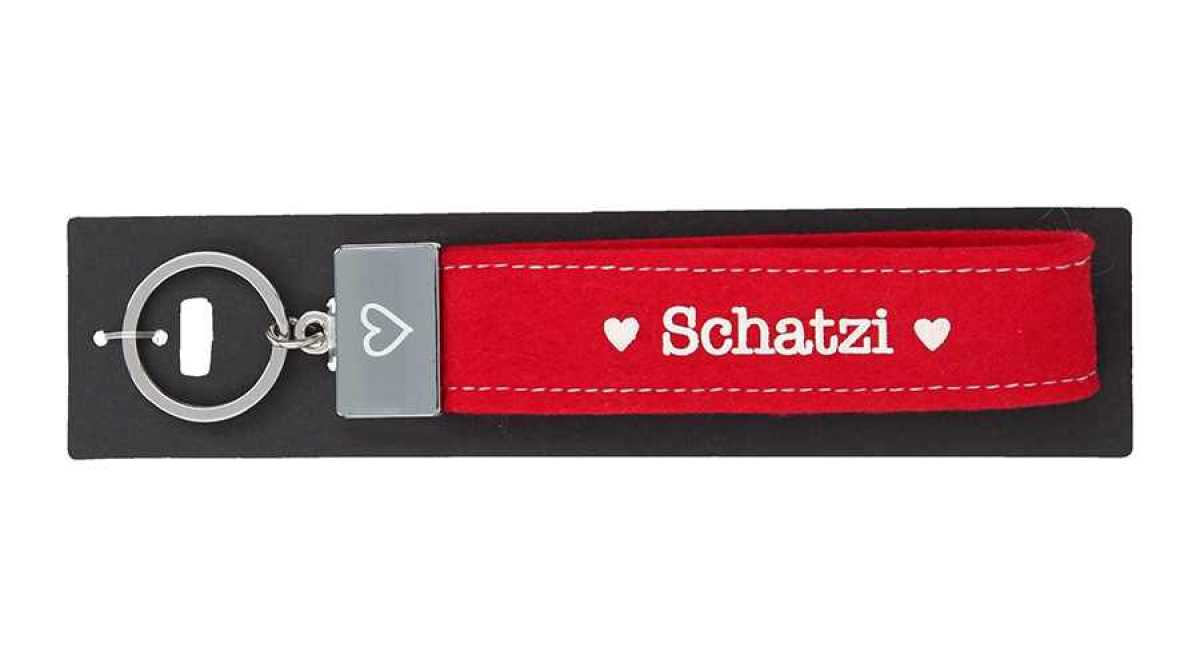 Glücksfilz Schlüsselband Schatzi