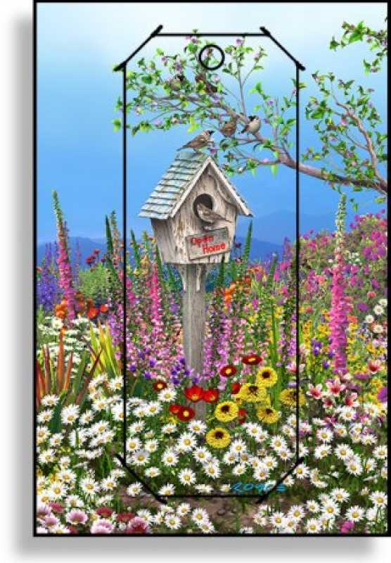 3D Grußkarte Vogelhaus
