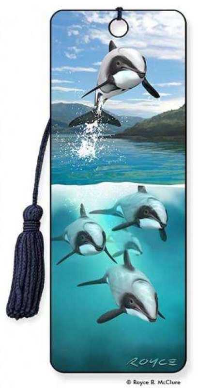 3D Lesezeichen Hector's Dolphins