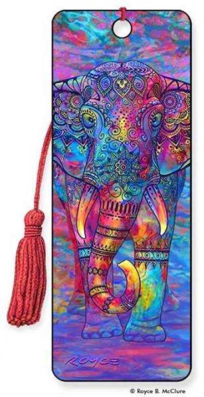 3D Lesezeichen Bohemian Elephant