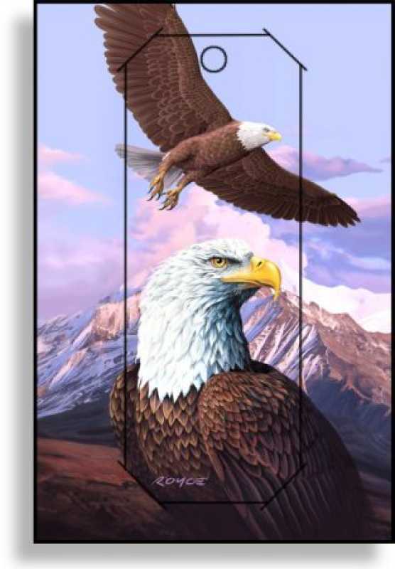 3D Grußkarte Adler