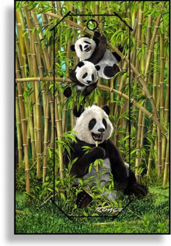 3D Grußkarte Pandas
