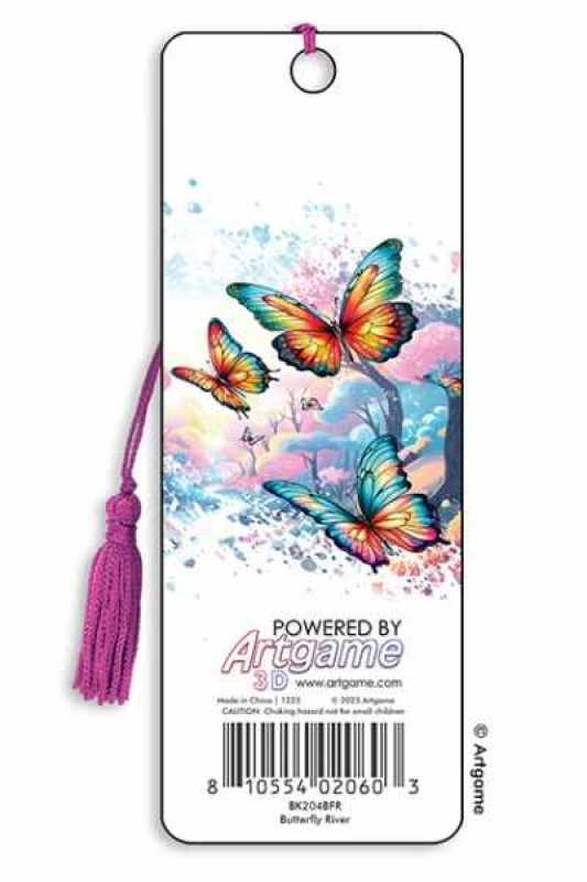 3D Lesezeichen Butterfly River