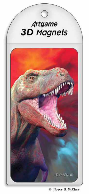 3D Magnet Red Rex