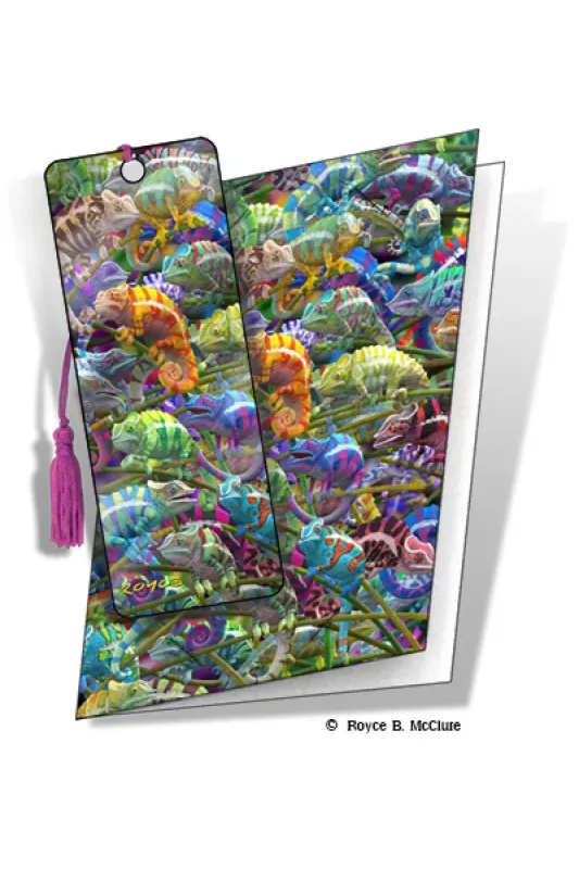 3D Grußkarte Chamälions