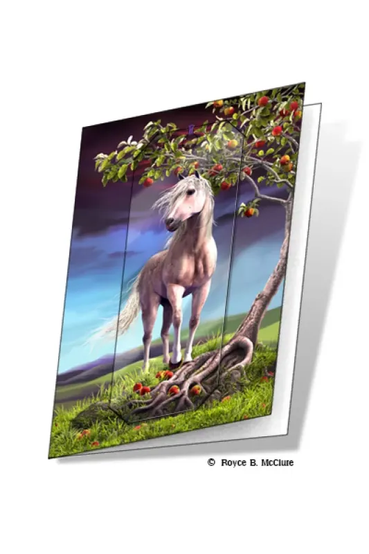 3D Grußkarte Pferd