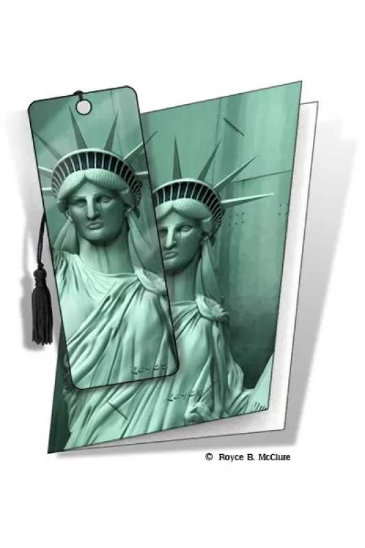 3D Grußkarte Liberty