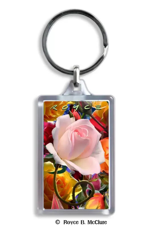 Schlüsselanhänger Rose