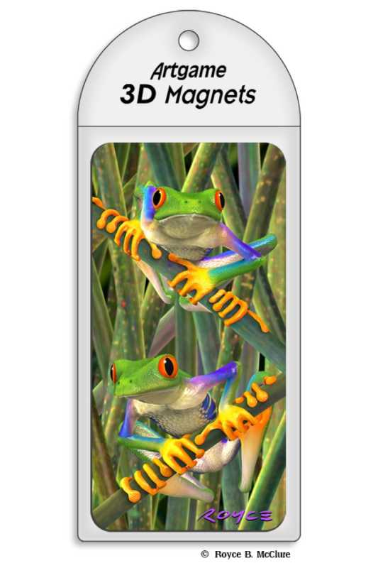 3D Magnet Laubfrösche