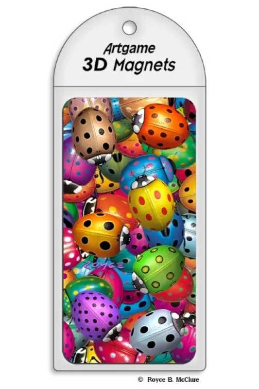 3D Magnet bunte Käfer