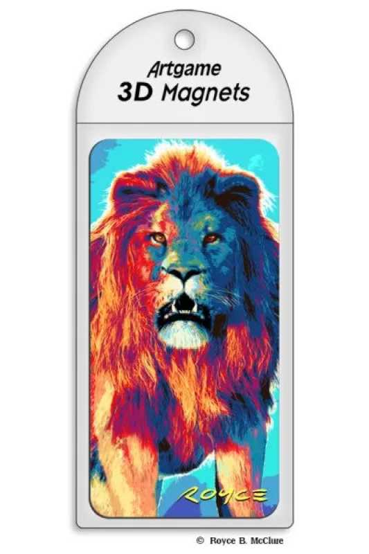 3D Magnet Löwe