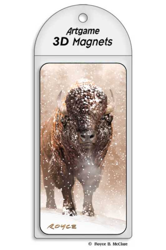 3D Magnet Bison
