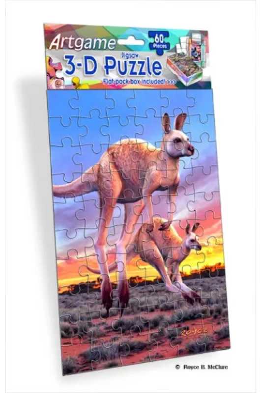3D Puzzle Kängurus