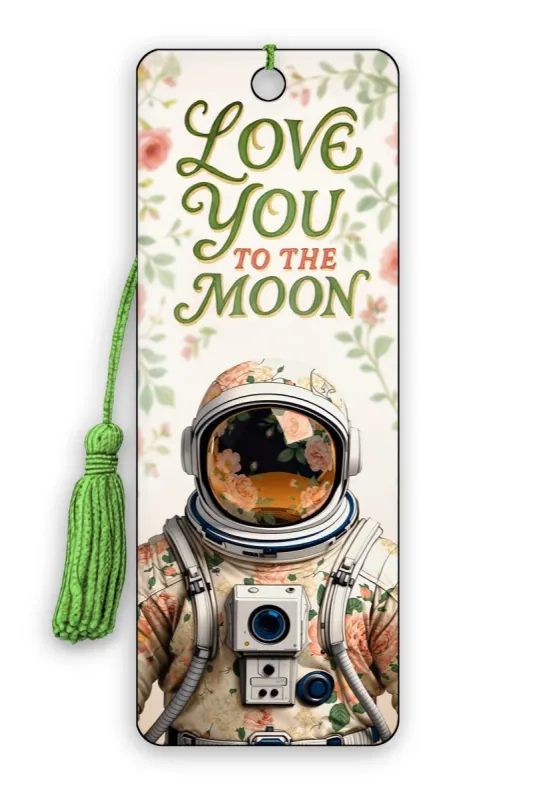 3D Lesezeichen Love You to the Moon