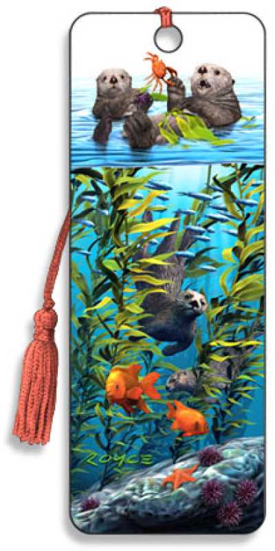 3D Lesezeichen Otter