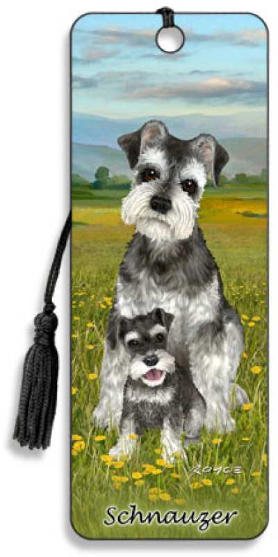 3D Lesezeichen Schnauzer