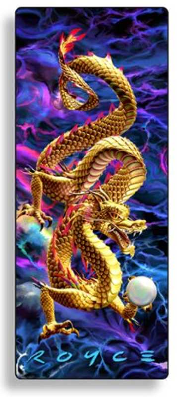 Schlüsselanhänger Goldener Drache