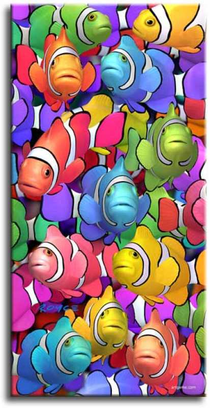 3D Poster Nemos Clown Fische