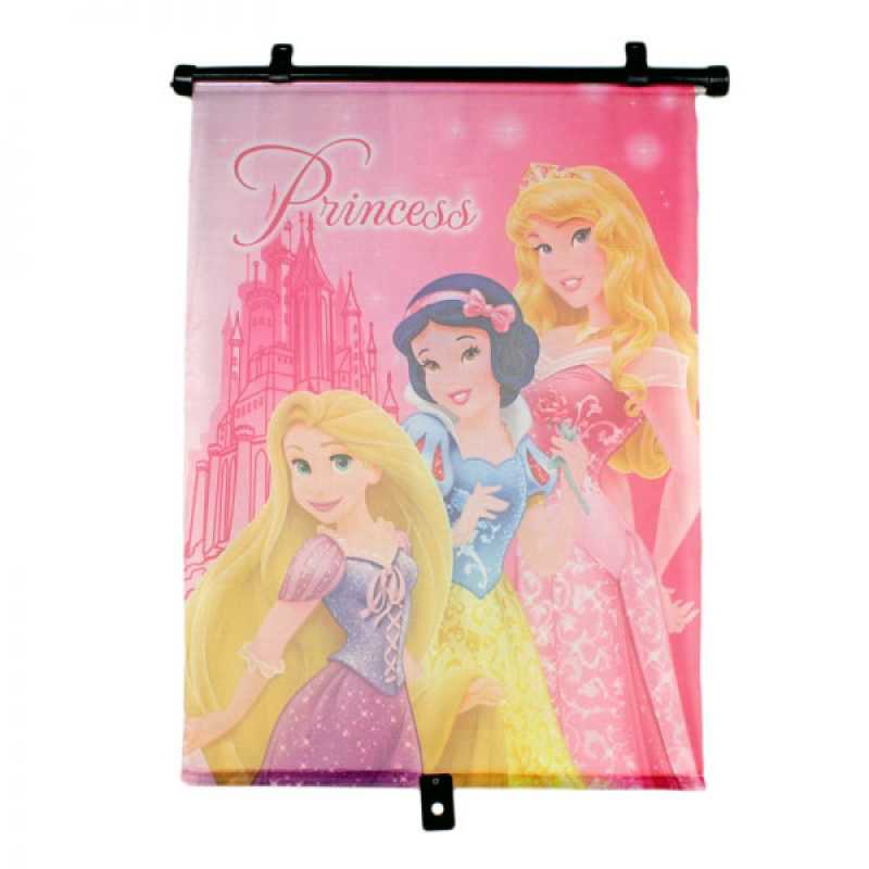 Princess Auto Sonnenblende 50 x 47 cm ✓ Befestigung des Rollos mit  Saugnäpfen ➤ universal für alle Autos einsetzbar, Disney