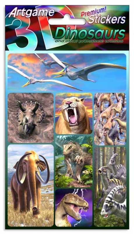 3D Sticker Dinosaurier