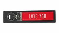 Glücksfilz Schlüsselband Love you