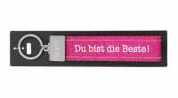 Glücksfilz Schlüsselband Du bist die Beste!