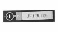 Glücksfilz Schlüsselband Lebe, Liebe, Lache