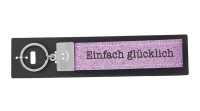 Glücksfilz Schlüsselband Einfach glücklich